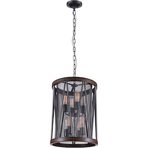 8 Light Chandelier with Pewter Finish - 903413