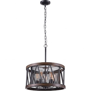 5 Light Chandelier with Pewter Finish - 903414