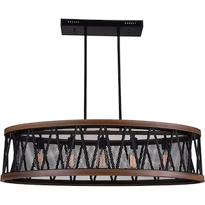 5 Light Chandelier with Pewter Finish - 903415