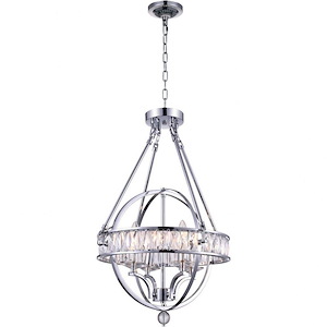 4 Light Chandelier with Chrome Finish - 903421