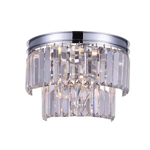 4 Light Wall Sconce with Chrome Finish