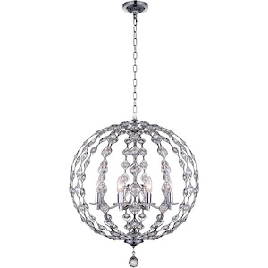8 Light Chandelier with Chrome Finish - 903463