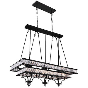 Shalia - 20 Light Island Chandelier-30 Inches Tall and 47 Inches Wide - 1277237