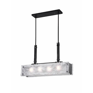 4 Light Chandelier with Black Finish - 903471