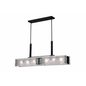 6 Light Chandelier with Black Finish - 903472