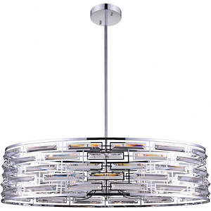 8 Light Chandelier with Chrome Finish - 903488