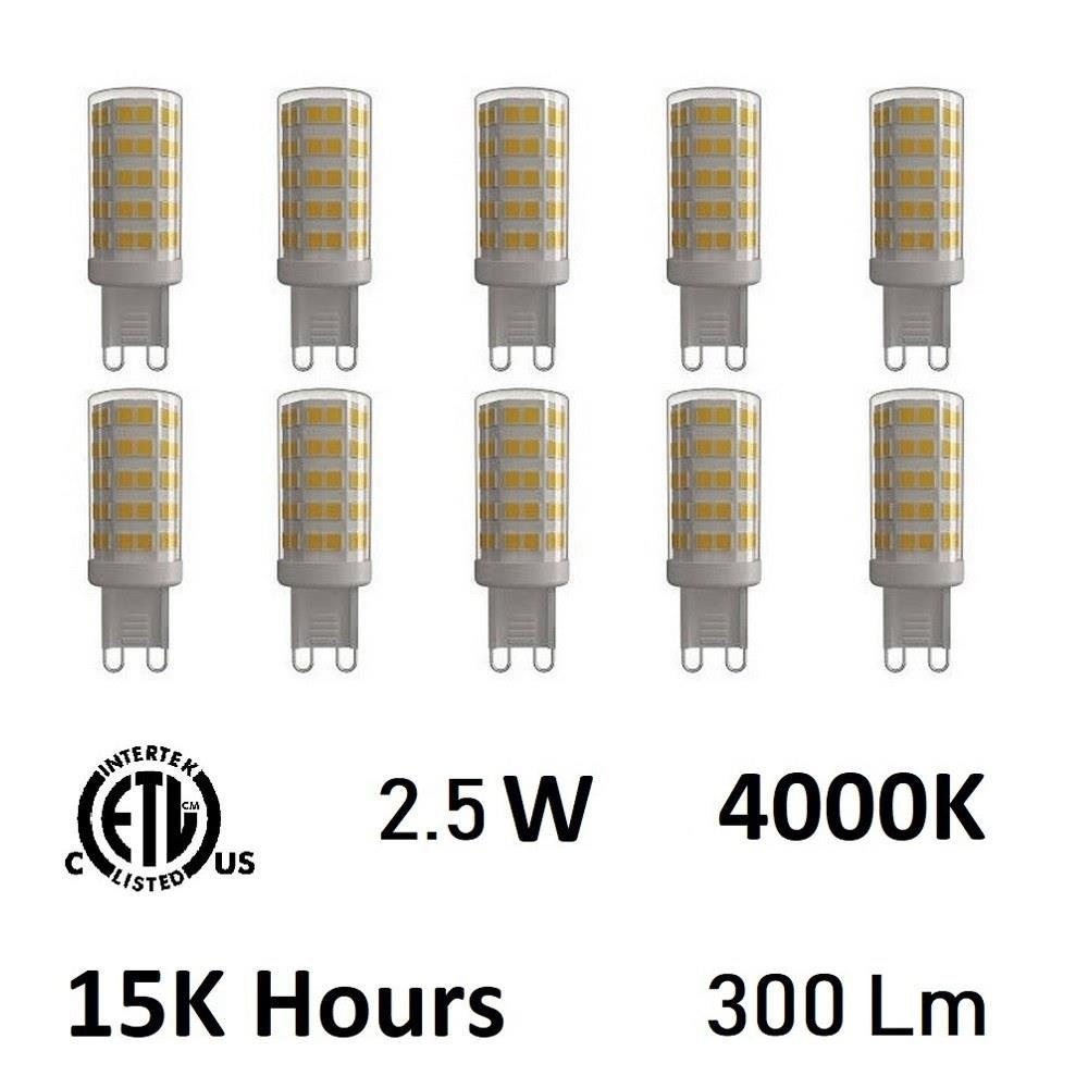 CWI Lighting - G9K4000-10 Accessory 2.5W G9 LED Replacement Bulb Set of Inches Tall and 0.66 Inches Wide