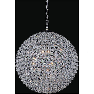 9 Light Chandelier with Chrome Finish - 903500