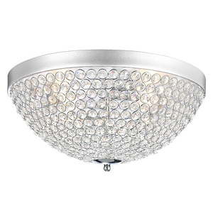 4 Light Flush Mount with Chrome Finish - 903505