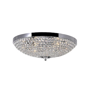 6 Light Flush Mount with Chrome Finish - 903506