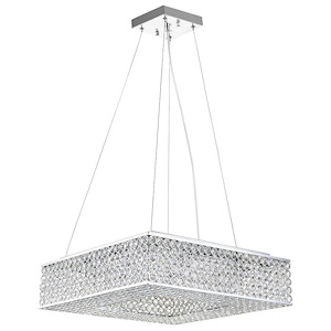 8 Light Mini Pendant with Chrome Finish