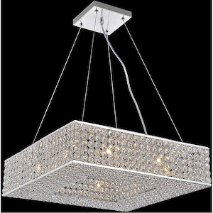 12 Light Chandelier with Chrome Finish - 903524