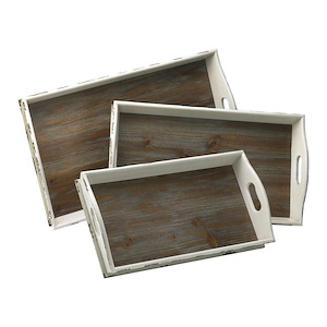 Alder Nesting Tray - set of 3 - 26.75 Inches Wide by 4.25 Inches High