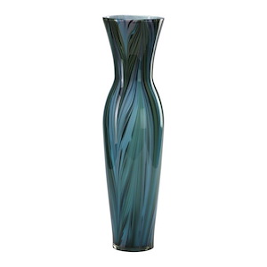 Peacock Feather - Tall Vase - 6.5 Inches Wide by 23 Inches High - 218054