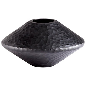 Round Lava - small Vase - 9.75 Inches Wide by 5.25 Inches High