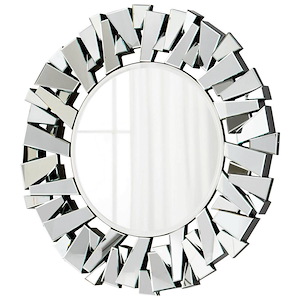 Circle Cityscape - 47.25 Inch Decorative Mirror