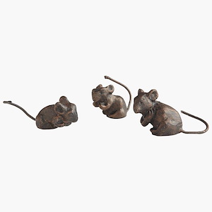 Blind Mice (set of 3) - 0.75 Inches Wide by 0.75 Inches High