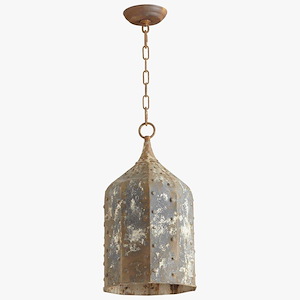 Collier - One Light Large Pendant - 9.75 Inches Wide by 19.75 Inches High