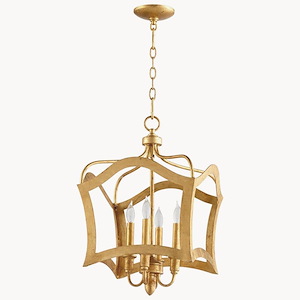 Milan - Four Light Pendant - 15 Inches Wide by 25 Inches High - 444648