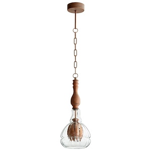 Cressent - One Light Pendant - 7.5 Inches Wide by 29.5 Inches High