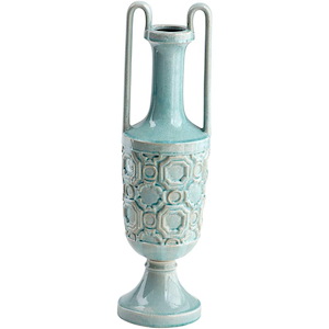 August sky - small Vase - 6.75 Inches Wide by 23.5 Inches High