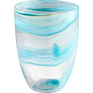 sky swirl - small Vase - 6.75 Inches Wide by 8.75 Inches High