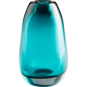 Blown Ocean - small Vase - 6 Inches Wide by 10.25 Inches High