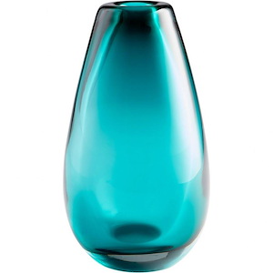 Blown Ocean - Large Vase - 7 Inches Wide by 14.25 Inches High