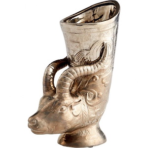 Bharal Headed - Vase - 7 Inches Wide by 17 Inches High