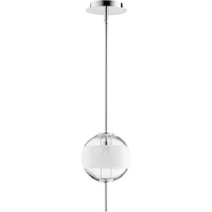 Peloton - 7W 1 Led Pendant - 7 Inches Wide by 11.75 Inches High
