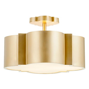 Wyatt - Three Light Convertible semi-Flush Mount - 16 Inches Wide by 16 Inches Long - 844106