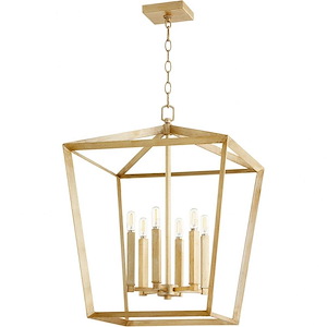 Hyperion - 6 Light Chandelier-25 Inches Tall and 19 Inches Wide
