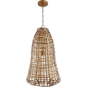 Grid Beacon - 1 Light Pendant-29 Inches Tall and 15.5 Inches Wide