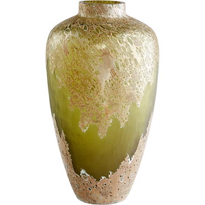 Alkali - Vase-13.75 Inches Tall and 7.75 Inches Wide
