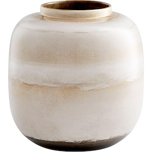 Kasha - Vase-9.5 Inches Tall and 9.5 Inches Wide