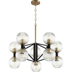Helios - 10 Light Chandelier - 28.5 Inches Wide by 13.5 Inches High