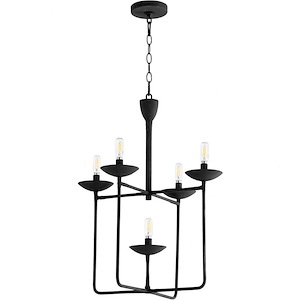 Bellevue - 5 Light Chandelier - 19.75 Inches Wide by 24 Inches High