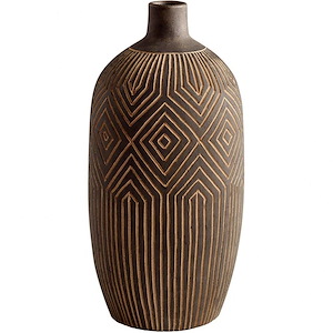 Dark Labyrinth - Large Vase-16 Inches Tall and 7.75 Inches Wide