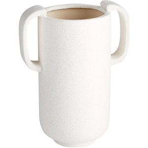 Dusty Miller - Large Vase-12.25 Inches Tall and 6.25 Inches Wide