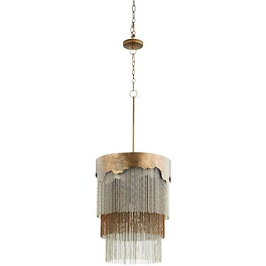 New World - 3 Light Pendant-39 Inches Tall and 18 Inches Wide
