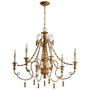 Lyon - 6 Light Chandelier-30 Inches Tall and 33 Inches Wide - 1106283