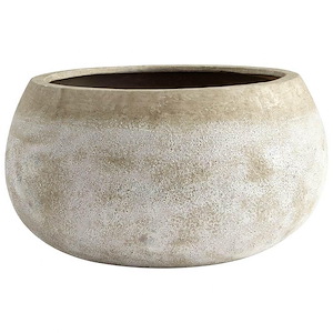 stoney - Large Round Planter-5.75 Inches Tall and 10.25 Inches Wide