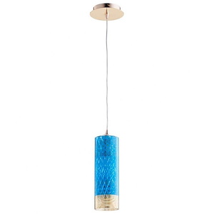 Kaska - 1 Light Pendant-15 Inches Tall and 4 Inches Wide