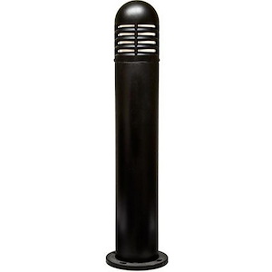 LED Fiber G Louvered Bollard-44 Inches Tall and 11.13 Inches Wide