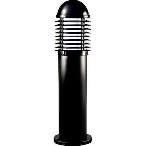 12W LED Cast Aluminum Caged Mini Bollard-24 Inches Tall and 6.69 Inches Wide