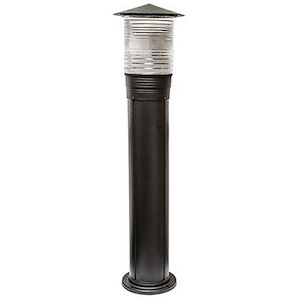 12W LED Cast Aluminum Prism Bollard-42 Inches Tall and 10 Inches Wide