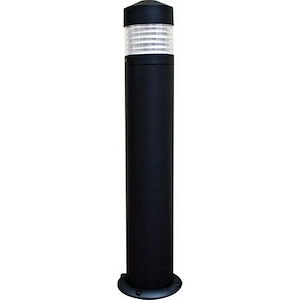 12W LED Cast Aluminum Clear Bollard-39 Inches Tall and 9.25 Inches Wide