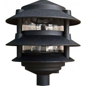 1 Light 3-Tier Pagoda Light with 6 Inch Top