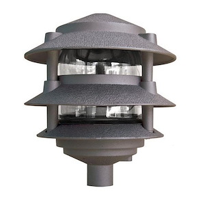 1 Light 3-Tier Pagoda Light with 6 Inch Top