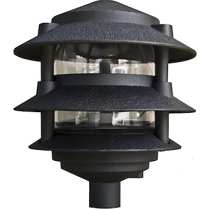 6 Inch 4W 72 LED 3-Tier Pagoda Light with 0.5 Inch Base